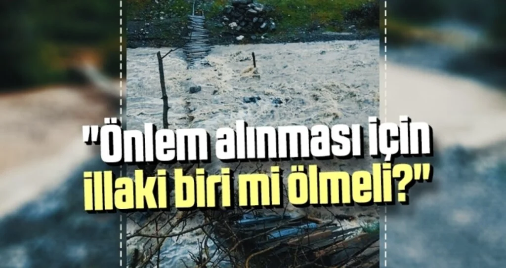 Samsun'da Vatandaş köprü istiyor 