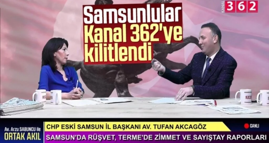 Samsunlular Kanal 362'ye kilitlendi
