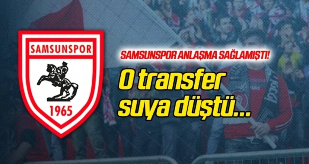Samsunspor'da o transfer suya düştü!