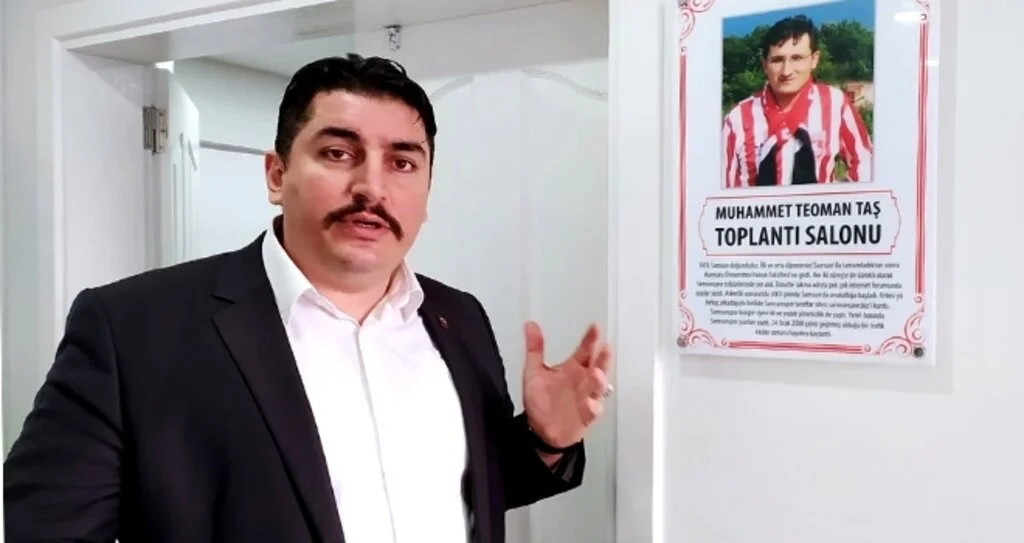 Samsunsporlu Av. M.Teoman Taş'ın adı toplantı salonuna verildi