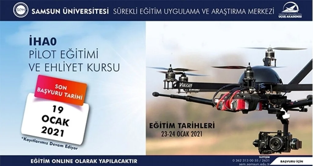 SAMÜ'de İHA eğitimleri başlıyor