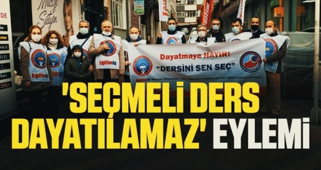 'Seçmeli ders dayatılamaz' eylemi