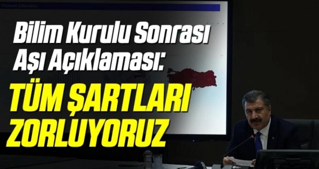 Son dakika… Bilim Kurulu sonrası Bakan Koca’dan aşı açıklaması