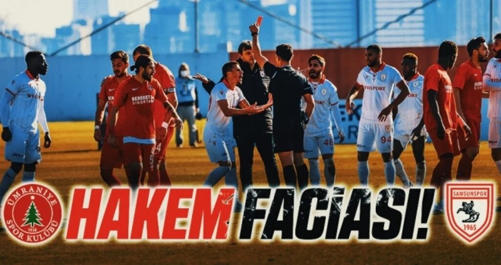Ümraniyespor - Samsunspor Maçında HAKEM FACİASI!