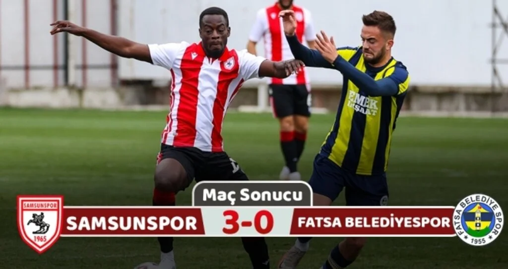 Yılport Samsunspor: 3 Fatsa Belediyespor: 0 (Maç Sonucu)
