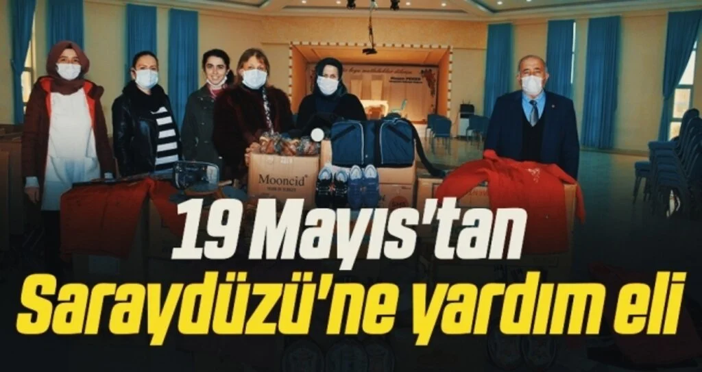 19 Mayıs'tan Saraydüzü'ne yardım eli