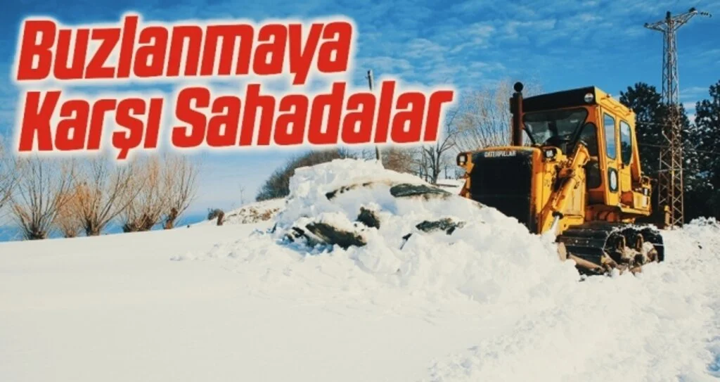 Atakum Belediyesi, buzlanmaya karşı sahada