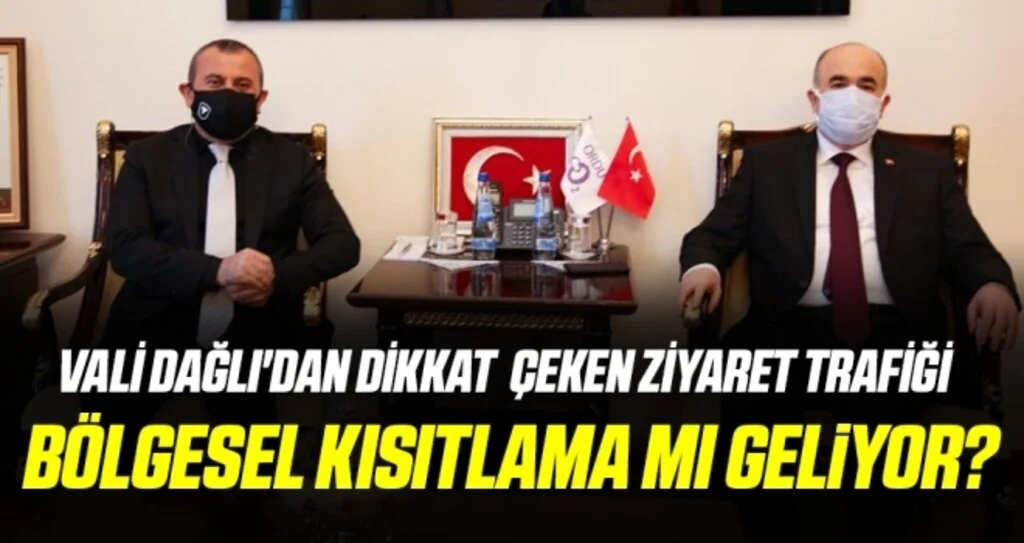 Bölgesel kısıtlama mı geliyor? Samsun Valisi Zülkif Dağlı'dan Dikkat Çeken Ziyaret Trafiği