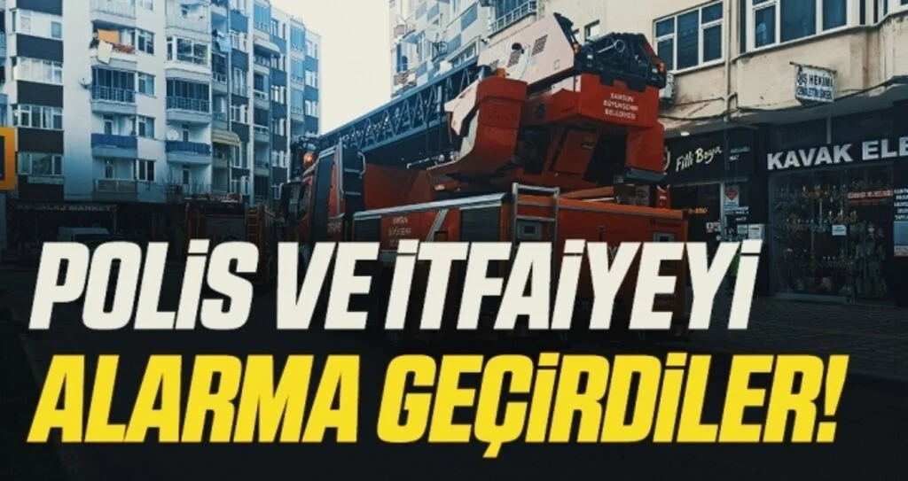 Çatıda mangal keyfi polisi ve itfaiyeyi alarma geçirdi
