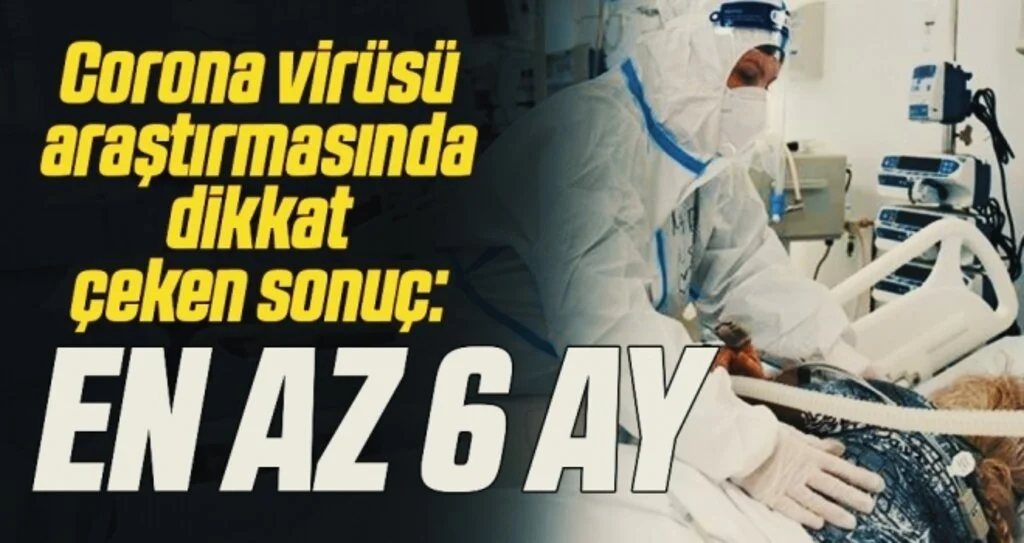 Corona virüsü araştırmasında dikkat çeken sonuç: En az 6 ay