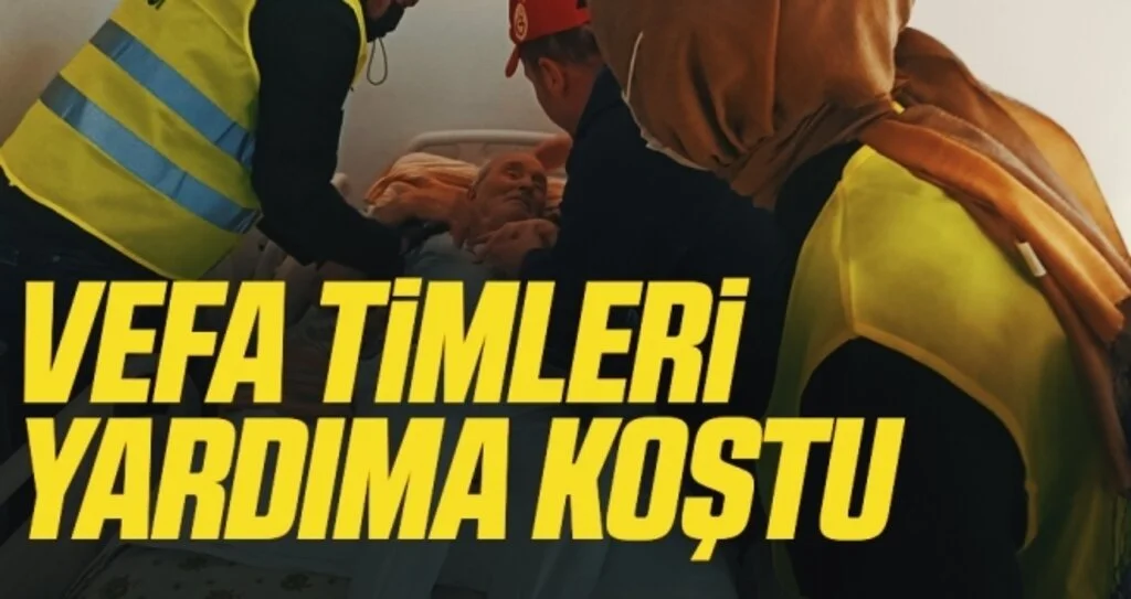 Evinde tedavi gören hastanın yardımına vefa ekipleri koştu