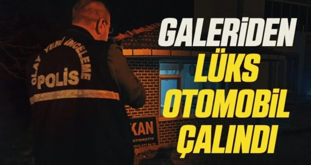 Galeriden lüks otomobil çalındı