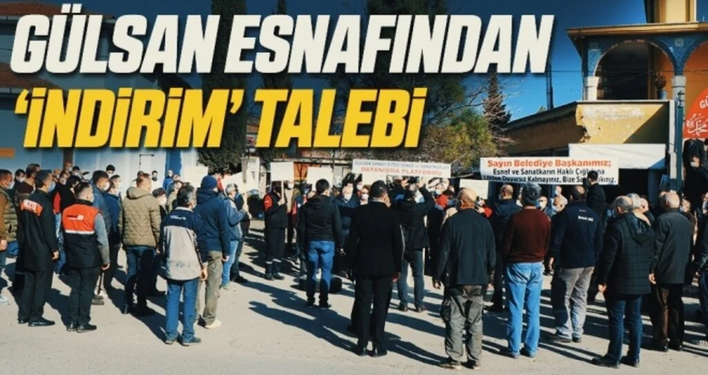 Gülsan esnafından ‘indirim’ talebi
