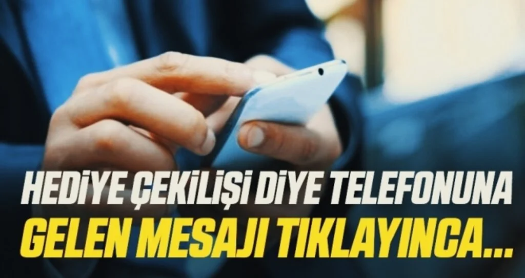 Hediye çekilişi diye cep telefonuna gelen mesajı tıklayınca 2 bin 300 lira dolandırıldı