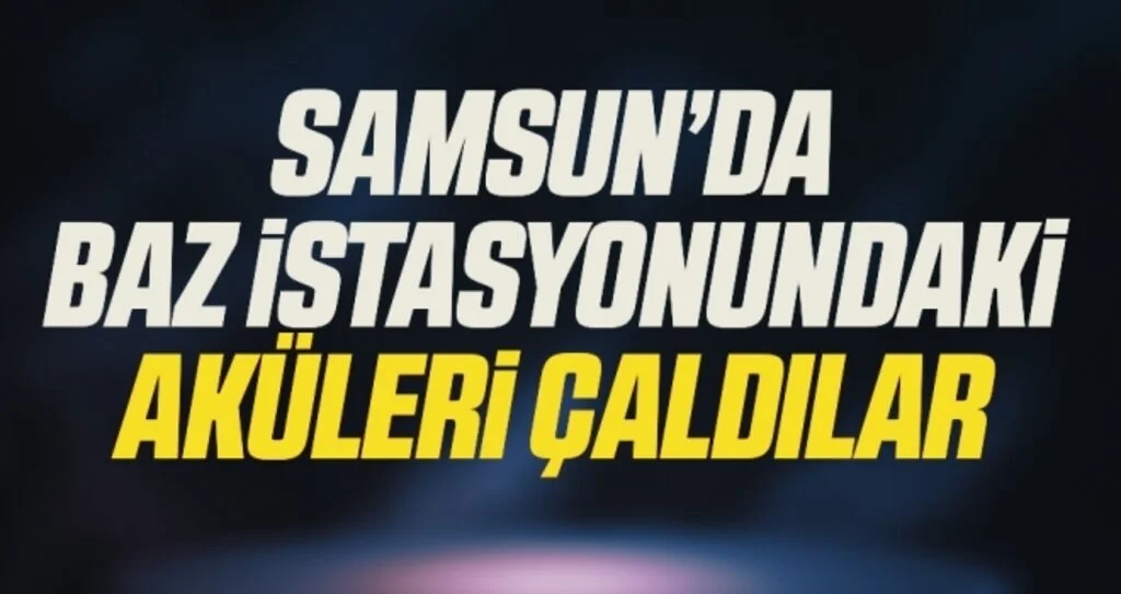 Hırsızlar baz istasyonundaki aküleri çaldı