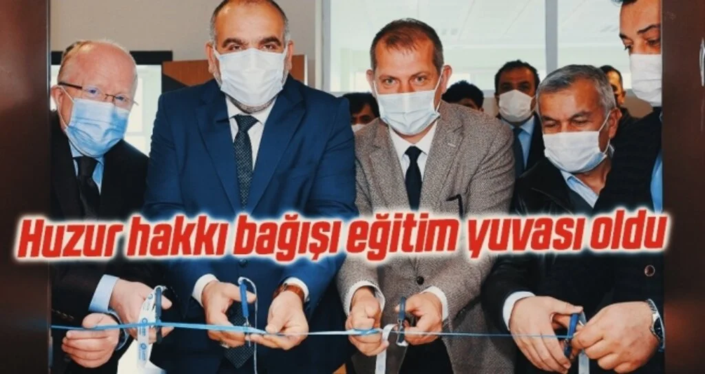 Huzur hakkı bağışı eğitim yuvası oldu