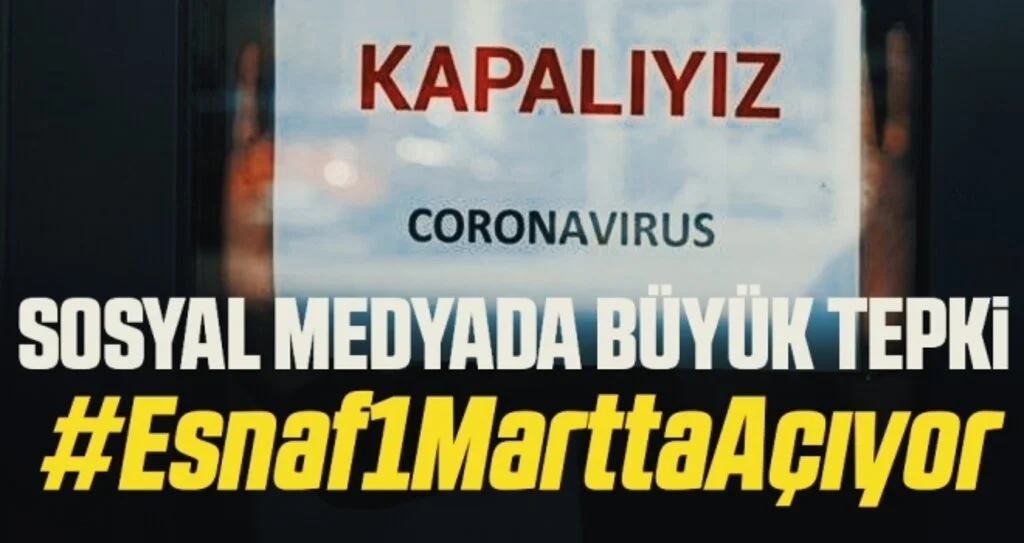 İş yapamayan esnaflar sosyal medyadan tepki gösterdi
