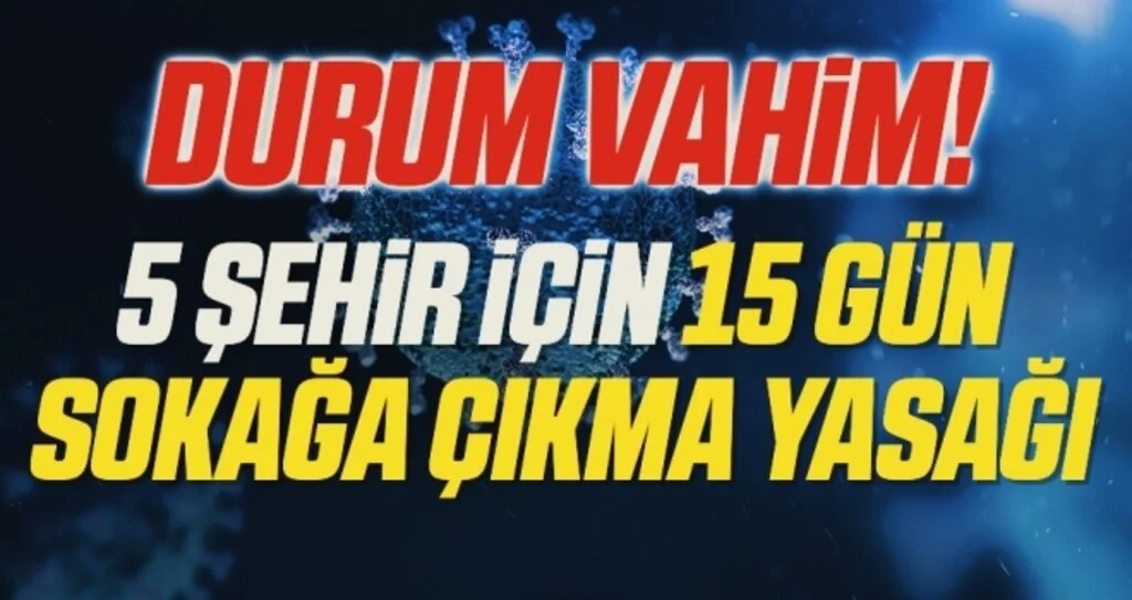 Karadeniz için 15 gün sokağa çıkma yasağı! Samsun, Trabzon, Rize, Ordu ve Giresun için 'başka çare yok'