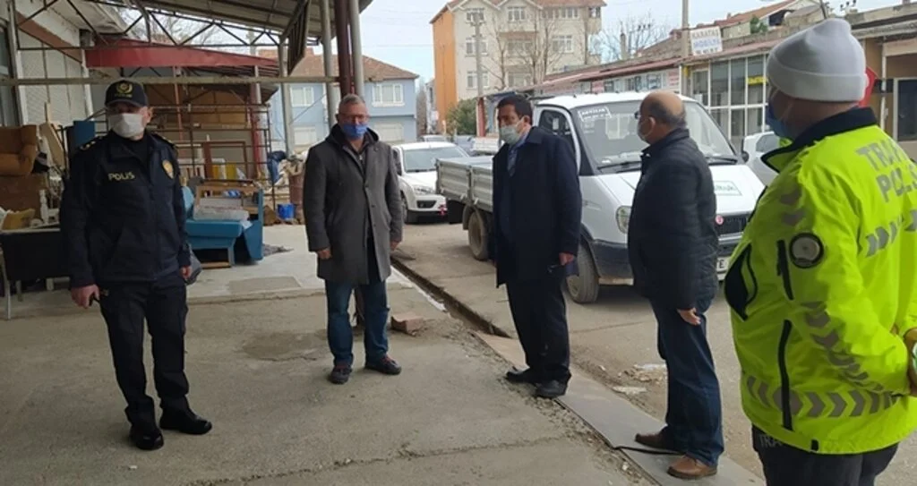Kaymakamdan korona virüs denetimi
