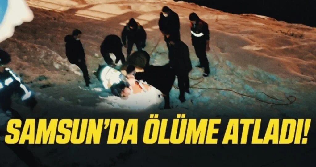 Köprüden Yeşilırmak'a atladı, ekipler kurtardı
