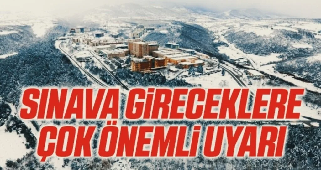 OMÜ’den Sınava gireceklere uyarı