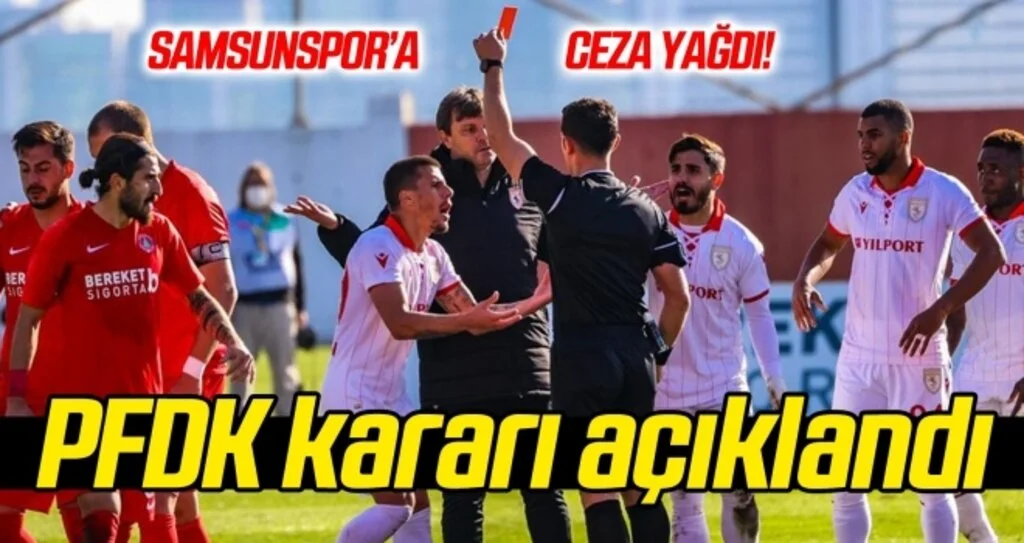 PFDK, Samsunspor'a ceza yağdırdı!