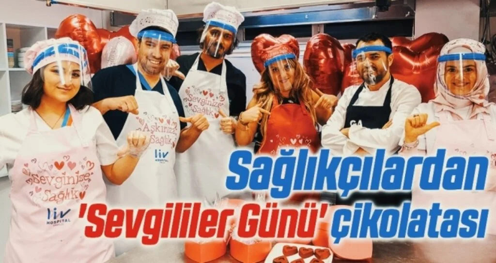 Sağlıkçılardan 'Sevgililer Günü' çikolatası