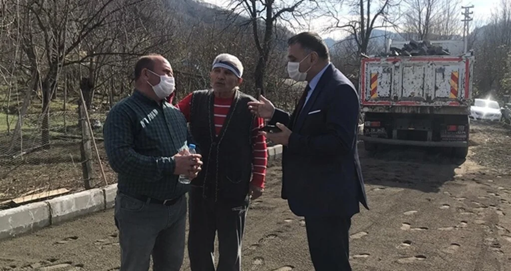 Salıpazarı'nda yol seferberliği