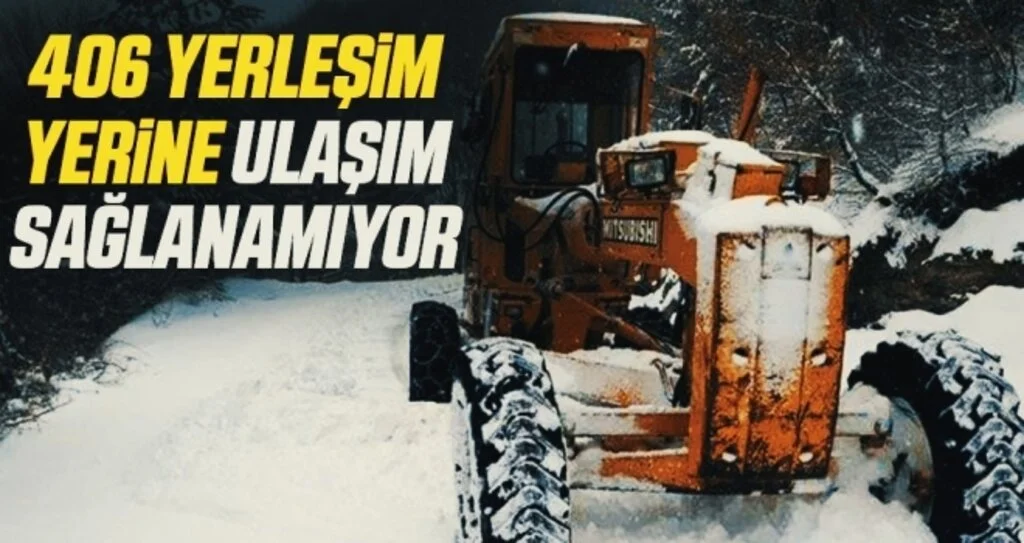Samsun, Sinop, Çorum, Kastamonu ve Amasya'da 406 yerleşim yerine ulaşım sağlanamıyor