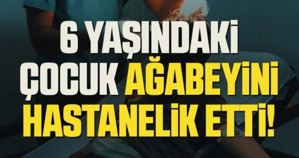Samsun'da 6 yaşındaki çocuk 13 yaşındaki ağabeyini odunla hastanelik etti