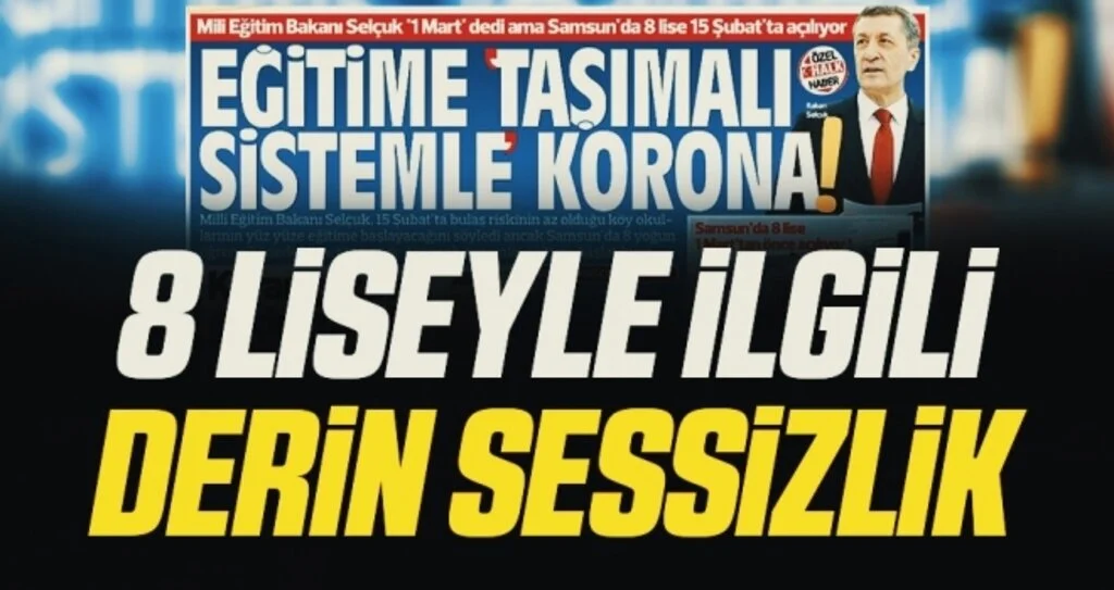 Samsun'da 8 Liseyle İlgili Derin Sessizlik