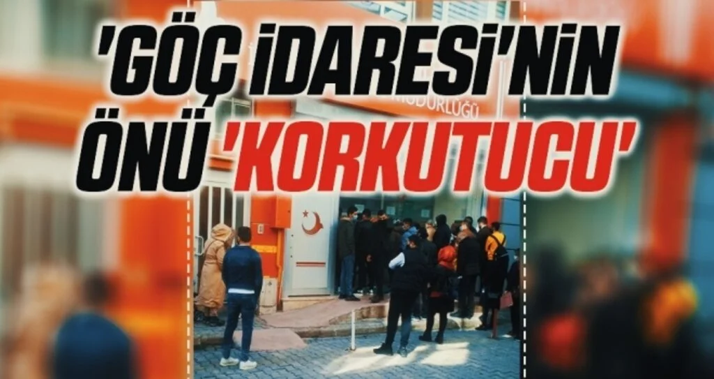 Samsun'da 'Göç İdaresi'nin Önü 'Korkutucu'