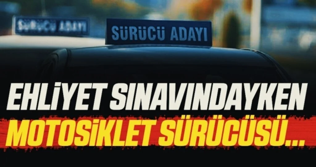 Samsun'da Motosikletli sürücü ehliyet sınavı sırasında sürücü adayının kullandığı araca çarptı: 2 yaralı