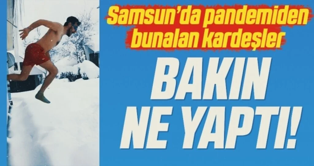 Samsun'da Pandemiden Bunalan Kardeşler Bakın Ne Yaptı!