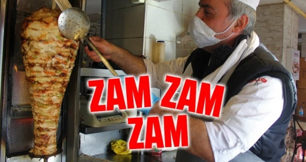 Samsun'da Tavuk döner de zamlandı
