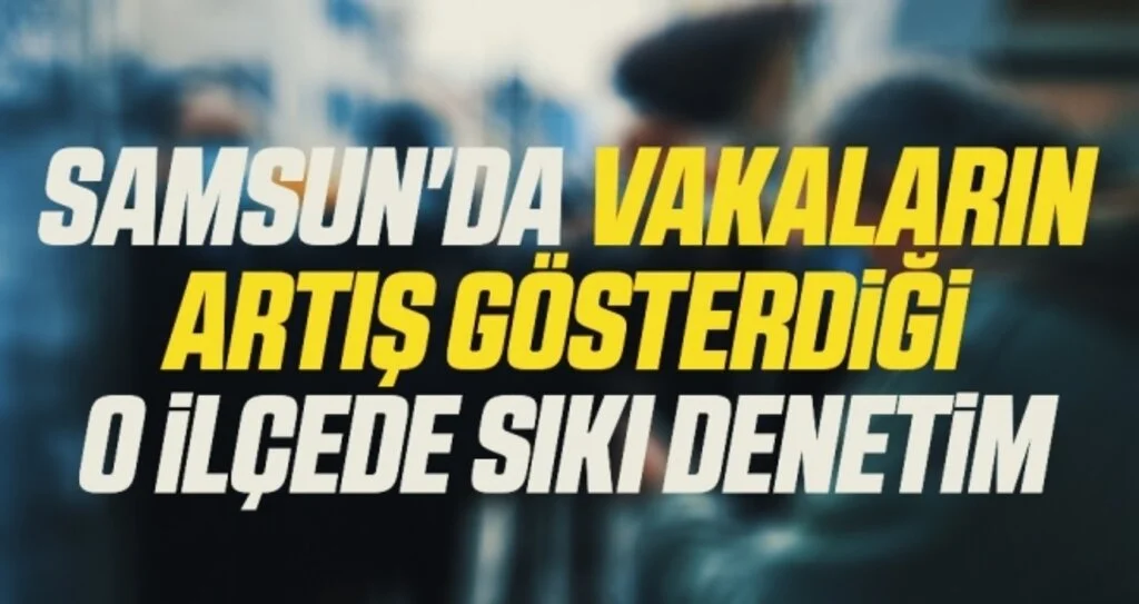 Samsun'da Vakaların artış gösterdiği O İlçede Sıkı Denetim