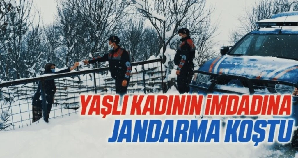 Samsun'da Yaşlı Kadının İmdadına Jandarma Koştu!