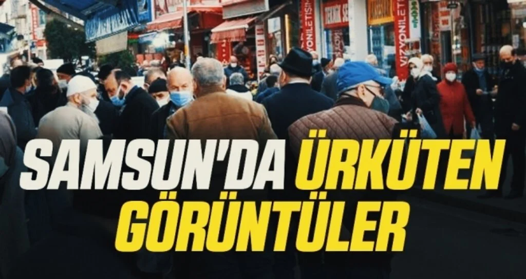 Samsun'da ürküten görüntüler