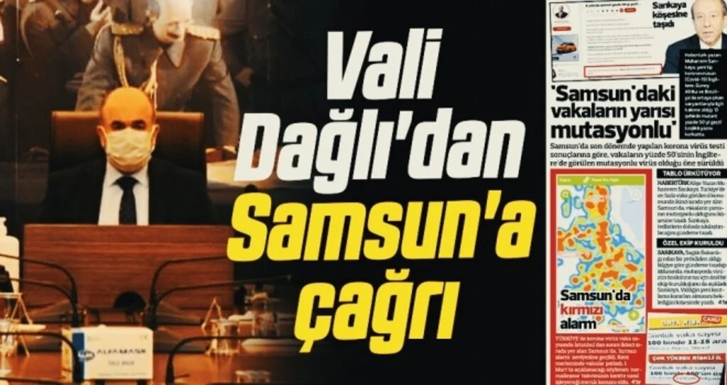 Vali Dağlı'dan Samsun'a çağrı 