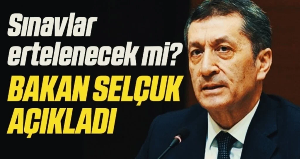 Ziya Selçuk açıkladı: Sınavlar yapılacak mı?