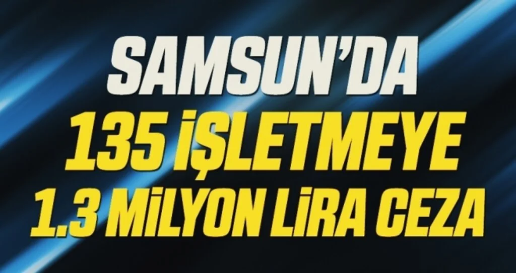 135 işletmeye 1.3 milyon lira ceza 
