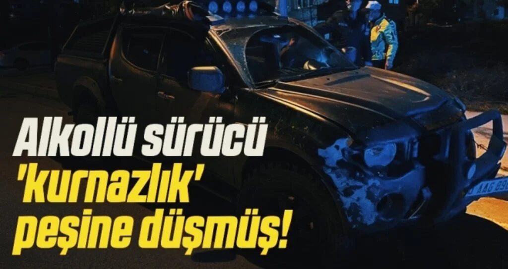 Alkollü sürücü 'kurnazlık' peşine düşmüş!