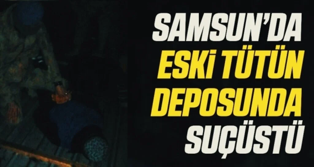 Bafra’da eski tütün deposunun çatısını sökmeye çalışan 5 kişi yakalandı