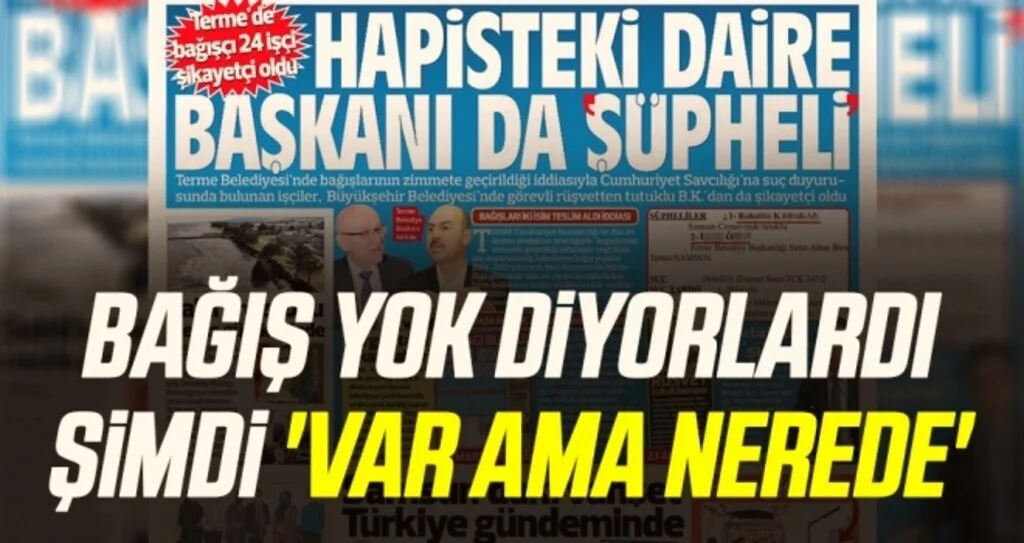 Bağış Yok Diyorlardı Şimdi 'Var Ama Nerede'
