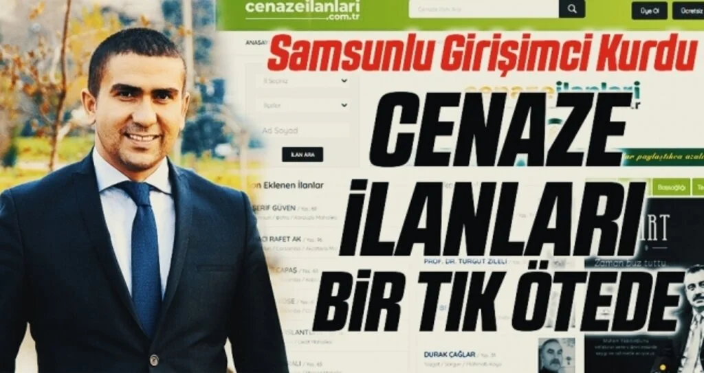 Cenaze ilanları bir tık ötede
