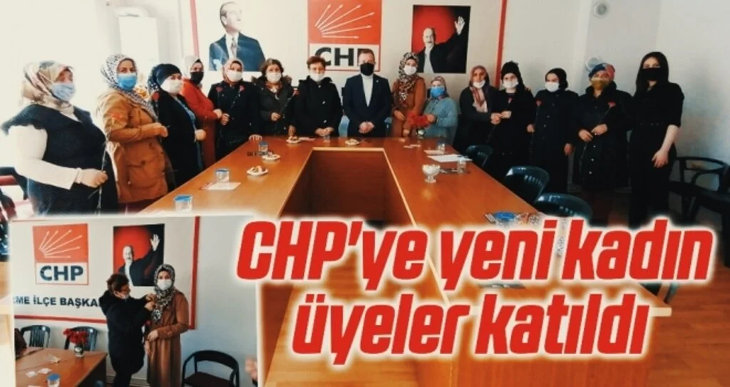 CHP'ye yeni kadın üyeler katıldı 