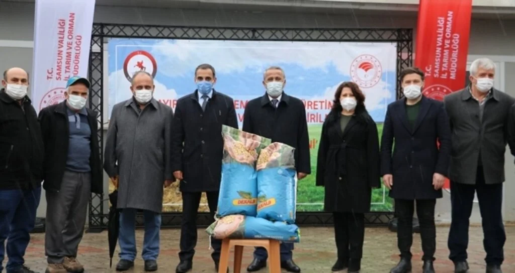Çiftçilere silajlık mısır tohumluğu dağıtıldı
