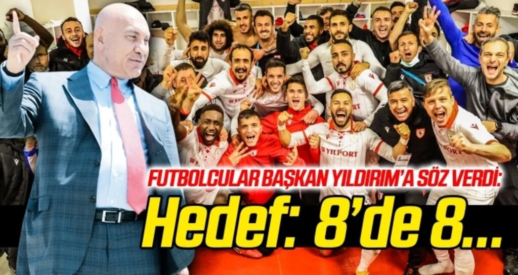 Futbolcular Başkan Yıldırım'a söz verdi: Hedef 8'de 8...