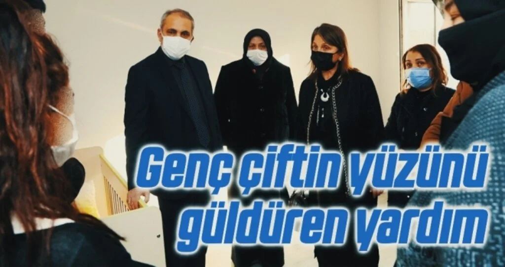 Genç çiftin yüzünü güldüren yardım