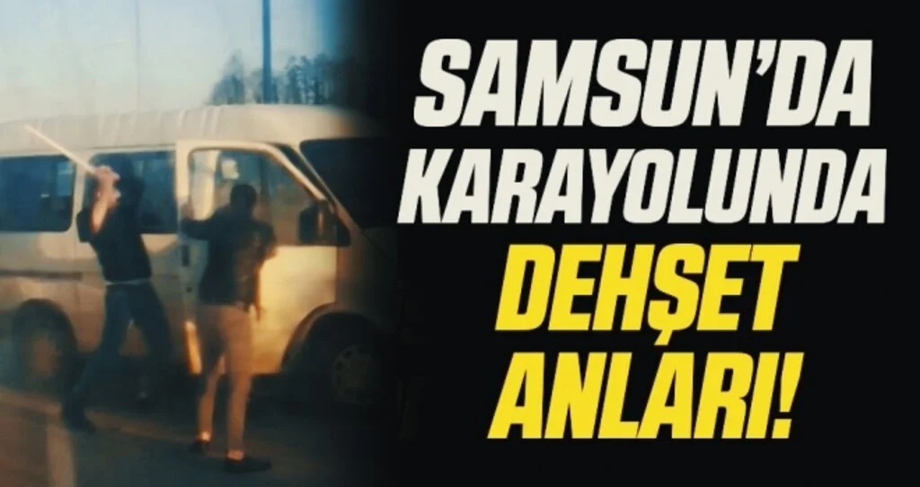 Karayolunda dehşet anları: Minibüsün yolunu kesip bıçak ve sopayla saldırdılar